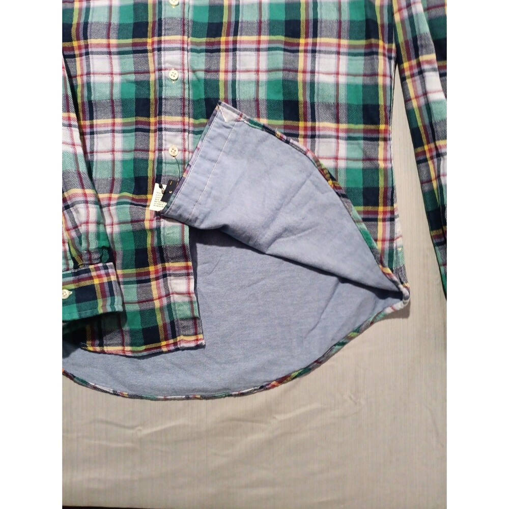 Polo Ralph Lauren Shirt Plaid Button Up Double Faced Workshirt Size Large $125 - Picture 3 of 7